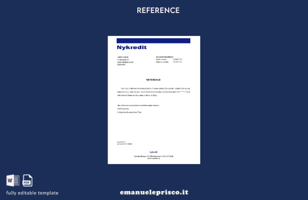 modello di riferimento chiusura Danimarca Nykredit stile verificato